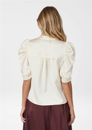 Roella heavy sateen bluse Pearl Neo Noir 